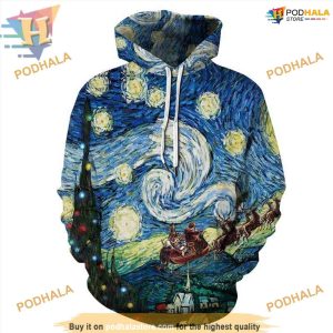 Galaxy Christmas 3D Hoodie, Funny Xmas Gifts