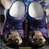 Galaxy Pug Personalized Unique Gift Rubber Crocs for Dog Fans