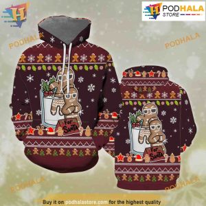 Gingerbread For Santa 3D Funny Christmas Hoodie, Xmas Gifts