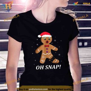 Gingerbread Man Oh Snap Christmas Cookie Costume Baking Team Shirt 3
