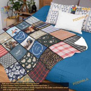 Girlfriends Personalized Photo Blanket Custom Gift for Birthday or Anniversary 3