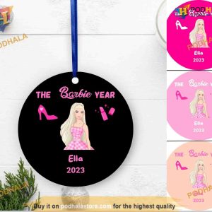 Girls Barbie Personalized Ornament, Friends Christmas Ornaments