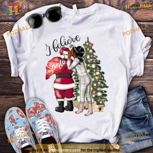 Girl's Belief in Santa Ugly Shirt, Capturing Christmas Magic