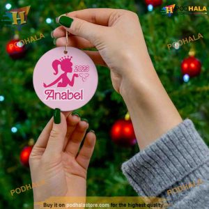Girls Personalized Christmas Barbie Ornament 2023 Funny Christmas Ornaments 2