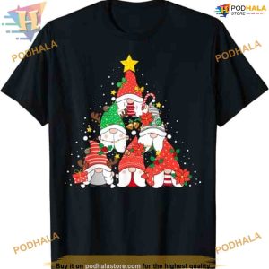Gnome & Christmas Tree Shirt, Best Family Christmas Gifts