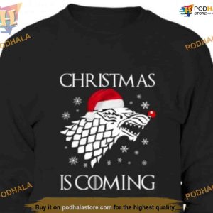 GoT Dragon Holiday Shirt, Epic Funny Christmas Shirt For Family Fans