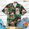 Golden Retriever Dog Xmas Aloha Wear, Santa Claus Hawaiian Shirt