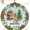 Golden Retriever's 1st Christmas 2023 Ornament, Customized Family Gift
