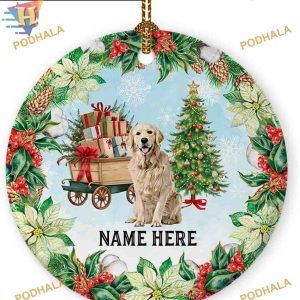 Golden Retriever's 1st Christmas 2023 Ornament, Customized Family Gift