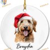 Goldendoodle Dog Custom Ceramic Ornament, Personalized 2023 Dog Mom Gift