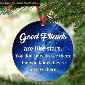 Good Friends 2023 Christmas Ornament, Personalized Friendship Keepsake