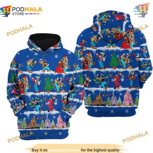 Goofy Dog Christmas Disney 3D All Over Printed Hoodie Disney Apparel Ideas 2