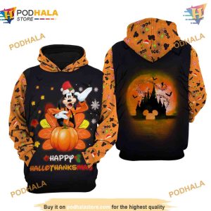 Goofy Hallothankmas Disney 3D Hoodie Unique Disney Gifts 1