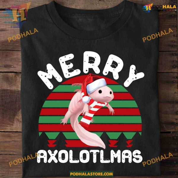 Gorgeous Axolotl Christmas Shirt, Family Christmas Shirt Ideas