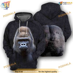 Gorilla Animal Costume Full All Over Printed 3D Hoodie Sweatshirt 1