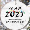 Graduation 2023 Christmas Ornament, Personalized Celebration Keepsake, Grad Gift