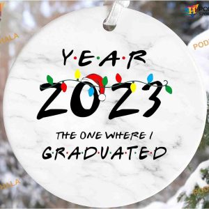 Graduation 2023 Christmas Ornament, Personalized Celebration Keepsake, Grad Gift