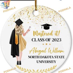 Graduation Class of 2023 Ornament, Custom Christmas Ornament, Personalized Keepsakes
