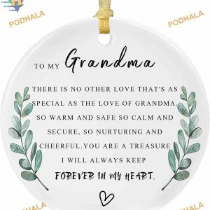 Grandma Gift 2023 Ornament, Personalized Family Christmas Keepsake