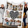 Grandma's Christmas Gift, Photo Blanket from Grandkids, Picture Blanket