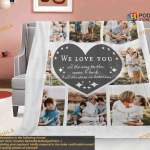 Grandmas Christmas Gift Photo Blanket from Grandkids Picture Blanket 3