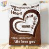Grandma's Warm Embrace Personalized Christmas Blanket Gift