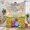 Grandmother's Keepsake Pages, Personalized Christmas Blanket