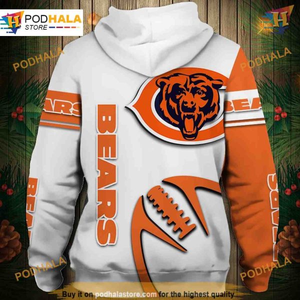 Graphic Balls 3D Chicago Bears Hoodie, Bears Merchandise