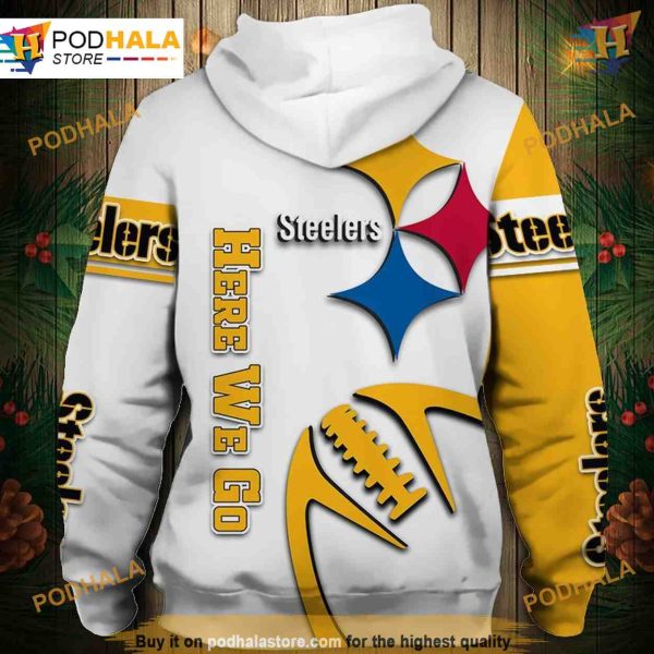 Graphic Balls Pullover Pittsburgh Steelers 3D Hoodie Sweatshirt