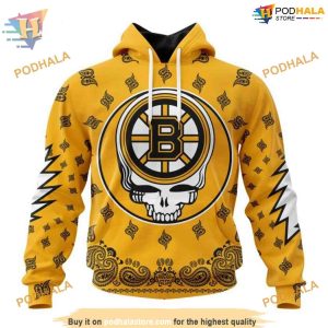 Grateful Dead Inspired Special NHL Boston Bruins Hoodie 3D Unique Merch 1