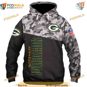 Green Bay Packers Military NFL Hoodie 3D, Long Sleeve Sweatshirt New Season