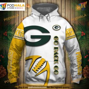 Green Bay Packers NFL Hoodie 3D Graphic Balls, Budget-Friendly Sweatshirt