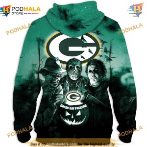 Green Bay Packers NFL Hoodie 3D Halloween Horror Night Gift Unique Fan Apparel 2