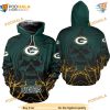 Green Bay Packers NFL Hoodie 3D Halloween Pumpkin Skull, Trendy Fan Sweatshirt