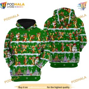 Green Tigger Christmas Disney 3D Hoodie Trending Apparel 1