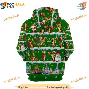 Green Tigger Christmas Disney 3D Hoodie Trending Apparel 4