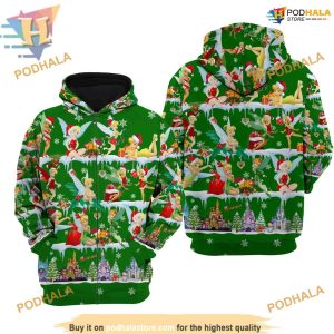 Green Tinker Bell Xmas Fleece, Funny Xmas Gifts