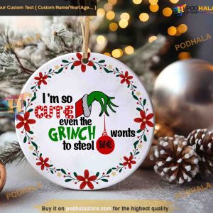 Grinch Ball Holder Decor Funny The Grinch Ornament 2023 2
