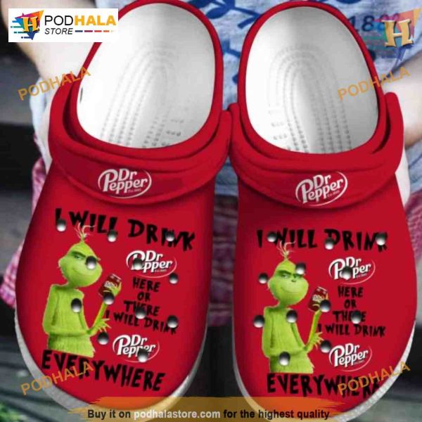 Grinch Christmas Cartoon Adults Crocs, Funny Christmas Ideas