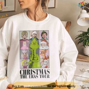 Grinch Eras Tour Funny Christmas Shirt For Family, Movie Characters Tee