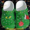 Grinch Face Christmas Crocs Classic Clogs, Funny Xmas Gifts Shoes