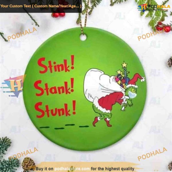 Grinch Hand ‘Stink Stank Stunk’ Ornament, The Grinch Ornament for 2023