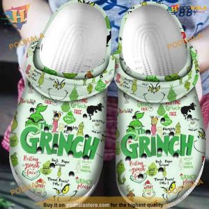 Grinch Pattern Crocs Crocband Clog, Creative Christmas Gift Ideas