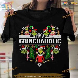 Grinchaholic Christmas Shirt, Funny Christmas Shirt For Family