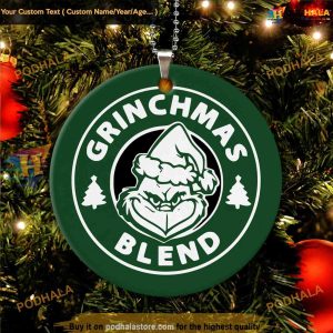 Grinchmas Blend Festive Decor Grinch Face Christmas Ornaments 4