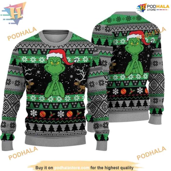 Grinchmas Fan Favorite Ugly Xmas Ugly Sweater, Merry Grinchmas Festive Wear