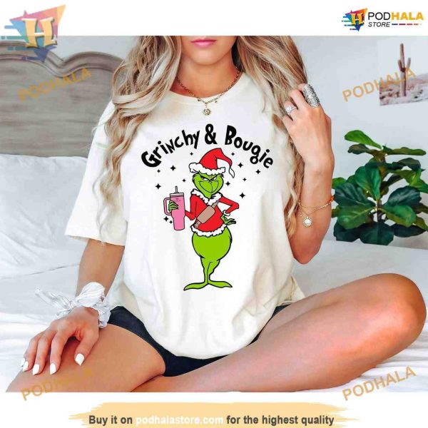 Grinchy Bougie Christmas Unique Grinch Sweatshirt, Grinch Christmas Gifts, Funny Tee