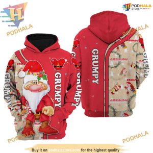 Grumpy Red Disney Xmas Hoodie, A Unique Gift Choice