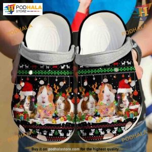 Guinea Pigs Reindeer Crocs, Funny Pet Themed Xmas Gifts