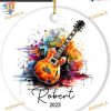 Guitar Christmas 2023 Ornament, Personalized Family Ornament, Music Lover Gifts